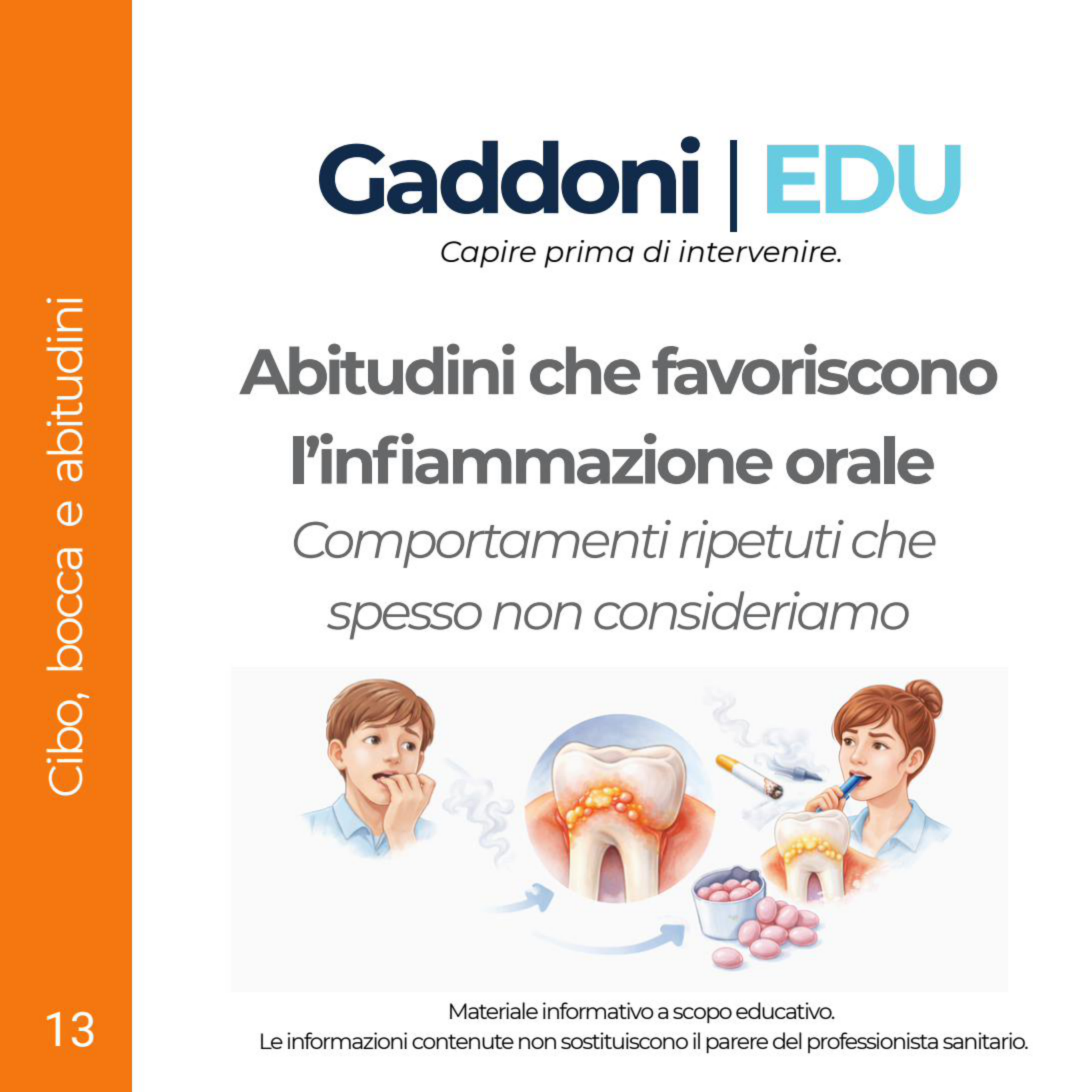 Copertina: Abitudini che favoriscono l’infiammazione orale