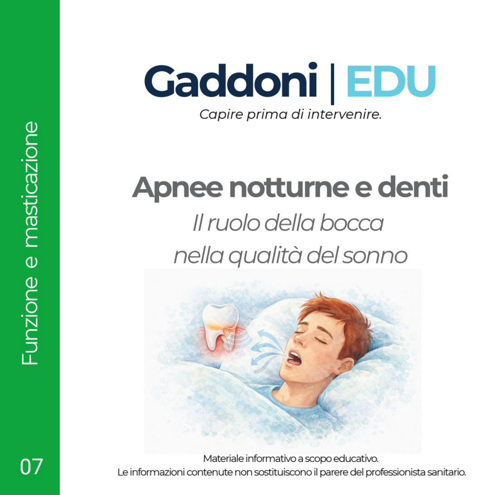 Copertina: Apnee notturne e denti