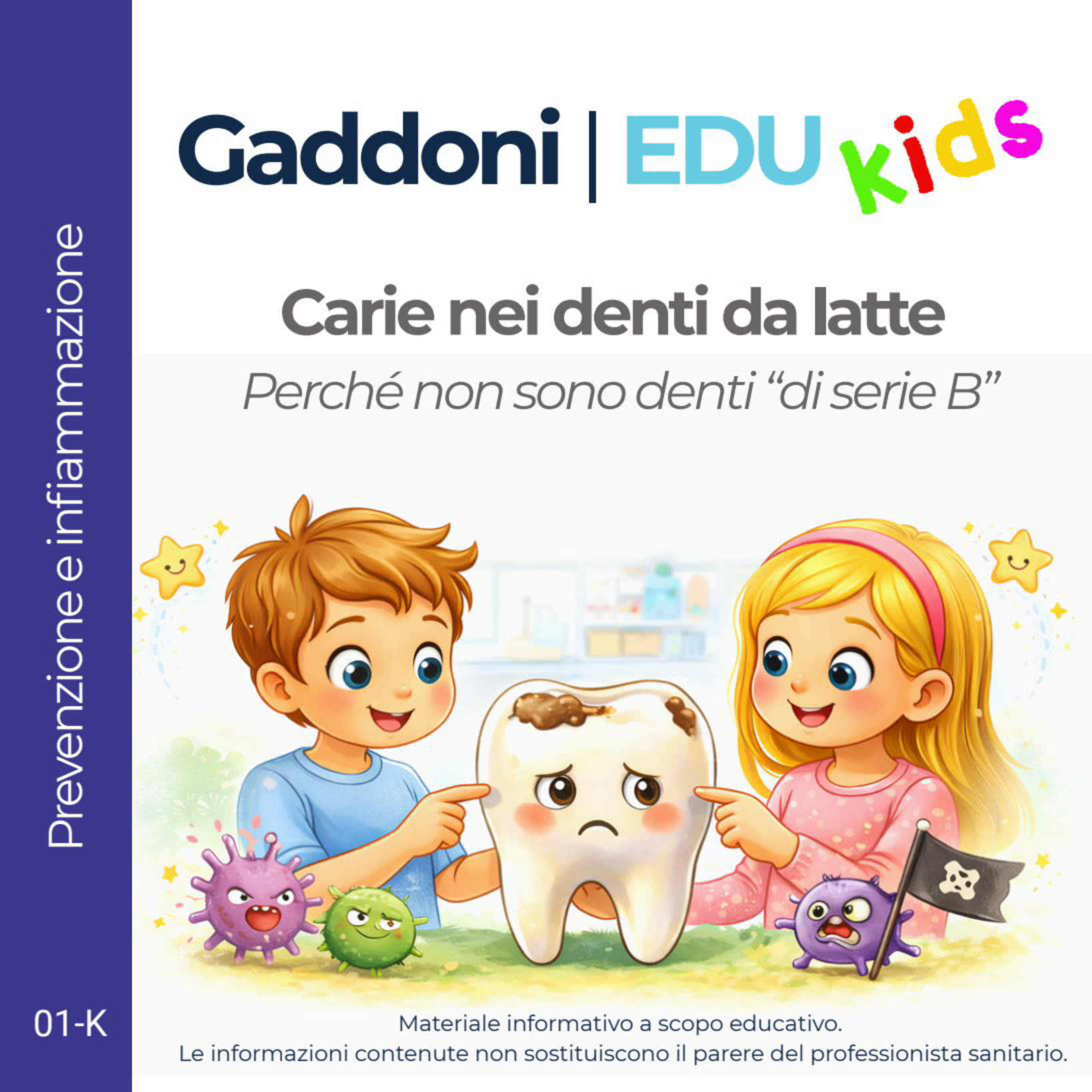 Copertina Carie nei denti da latte